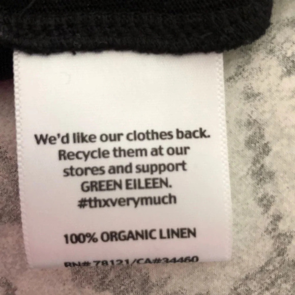 Eileen Fisher Organic Cotton Asymmetrical Tank Top - Picture 7 of 8